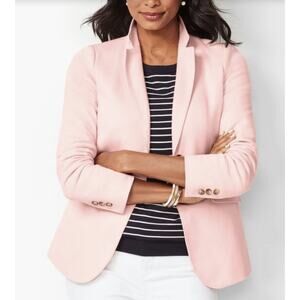 Talbots Womens Aberdeen Knit Blazer - Piqué Knit, 16, Petal Pink, Like New!
